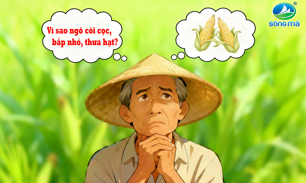 Ngô còi cọc, bắp nhỏ: nguyên nhân và giải pháp bón phân giúp bắp to – hạt chắc