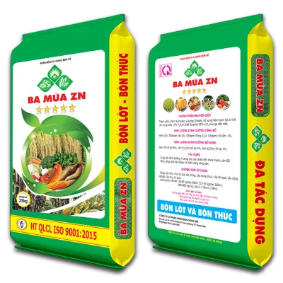 PHÂN BÓN BA MÙA ZN (hạt xanh) - nền xanh