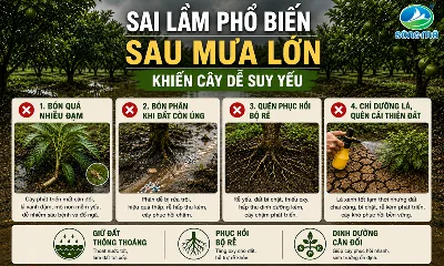 Sai lầm phổ biến sau mưa lớn khiến cây dễ suy yếu