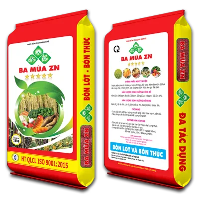 PHÂN BÓN BA MÙA ZN (hạt xanh) - nền đỏ
