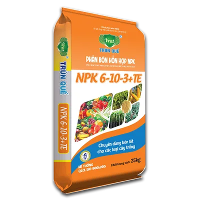 TRÙN QUẾ VRAT NPK 6-10-3 (hạt xám)