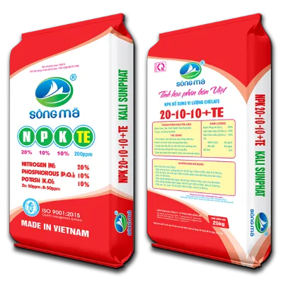 SÔNG MÃ NPK 20-10-10+TE (hạt xanh)