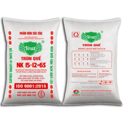 PHÂN DÚI TRÙN QUẾ VRAT NK 15-12+6S 20kg (đỏ)