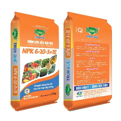 NPK 6-10-3+TE Trùn Quế